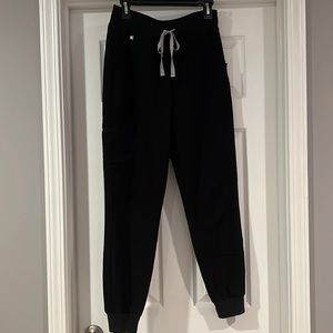 Figs High Waisted Zamora Jogger in Black